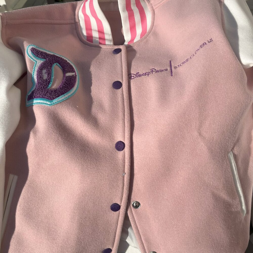 Disneyland Varsity Jacket Stone Clover- BRAND NEW - NEVER WORN!